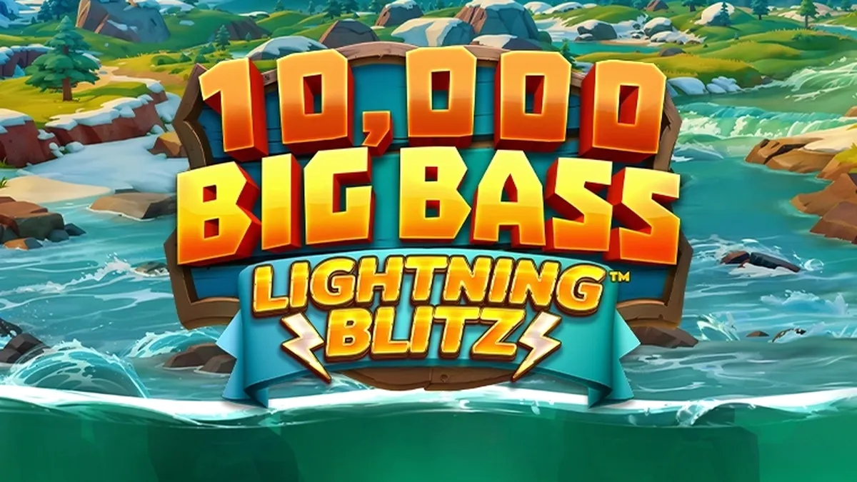 10,000 Big Bass Lightning Blitz স্লট গেমের ইন্টারফেস